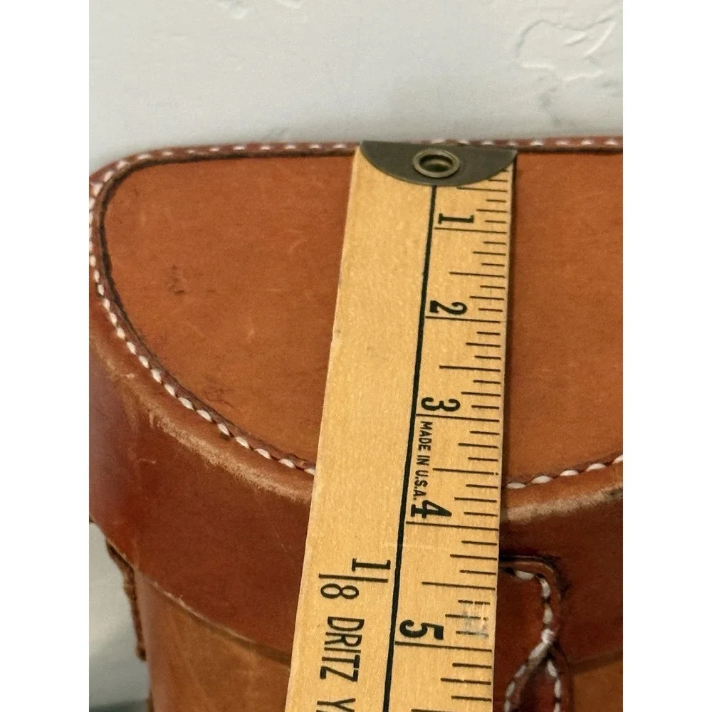 Vintage Genuine Leather Motorcycle/Bicycle Handlebar Saddlebag & Shoulder Strap